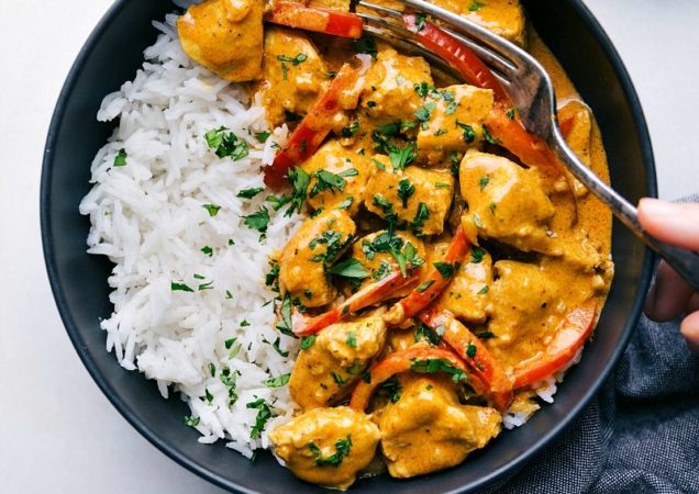 Chicken and vegetable coconut curry